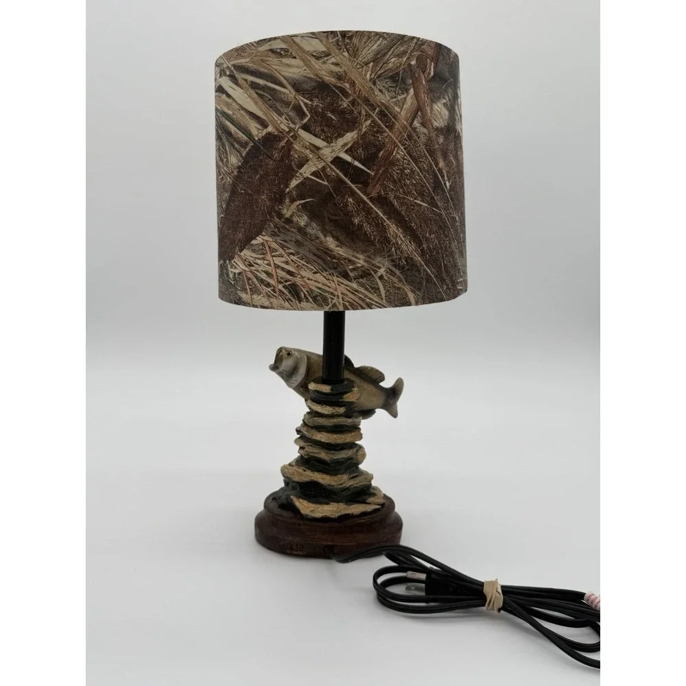 Mossy Oak Large Mouth Bass Table Lamp Camo 